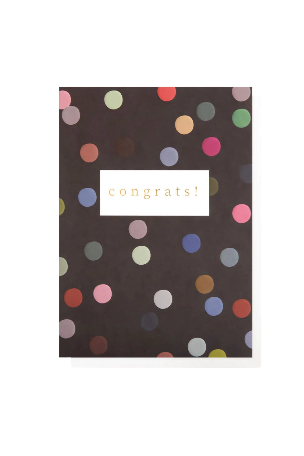 Card - Dark Spotty Congratulations - Magpie Style
