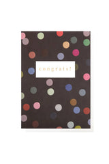 Card - Dark Spotty Congratulations