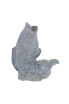 Marco Blue Ceramic Fish Vase