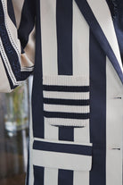 COOPER Cooper Club Jacket - Navy Stripe - Magpie Style