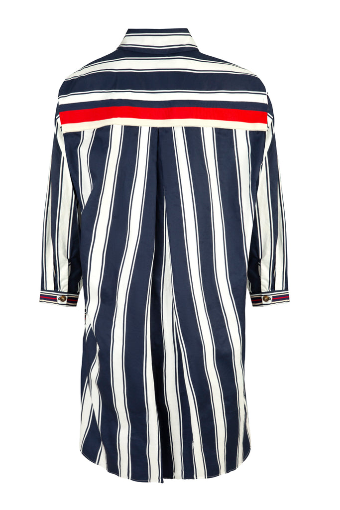 COOPER Shirt Game Shirt - Navy Stripe - Magpie Style