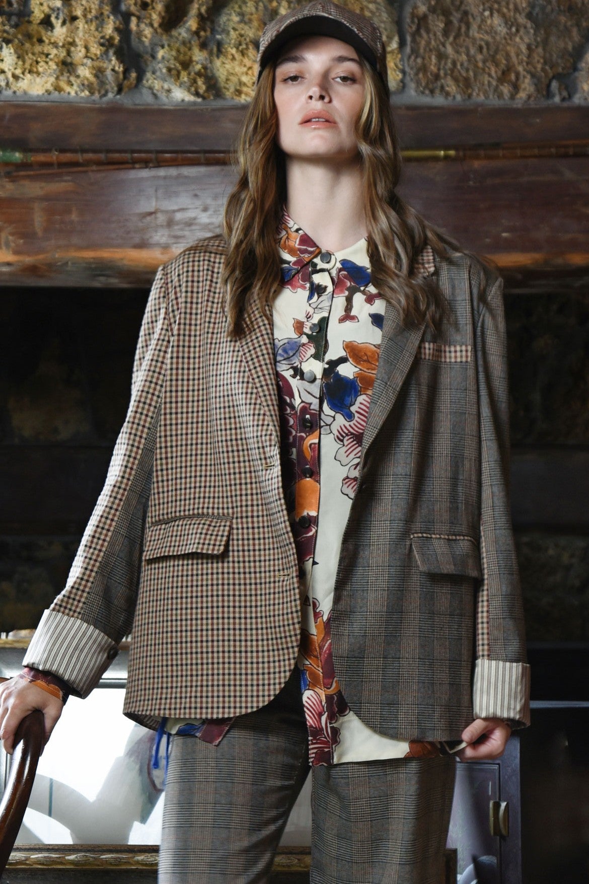 COOPER Criss-Crossed Jacket - Multi Check - Magpie Style