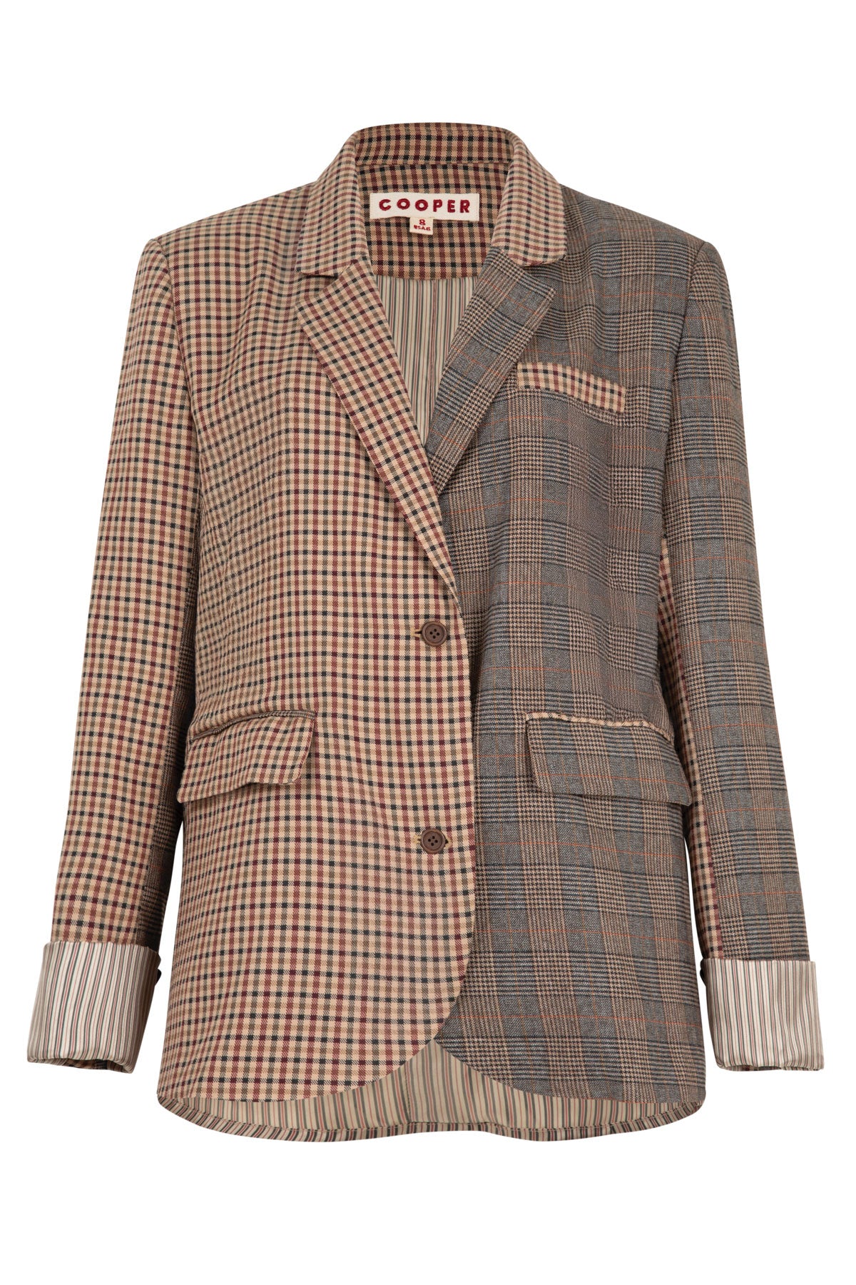 COOPER Criss-Crossed Jacket - Multi Check - Magpie Style