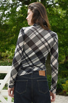 COOPER Its Neck and Neck Top - Stone Check - Magpie Style