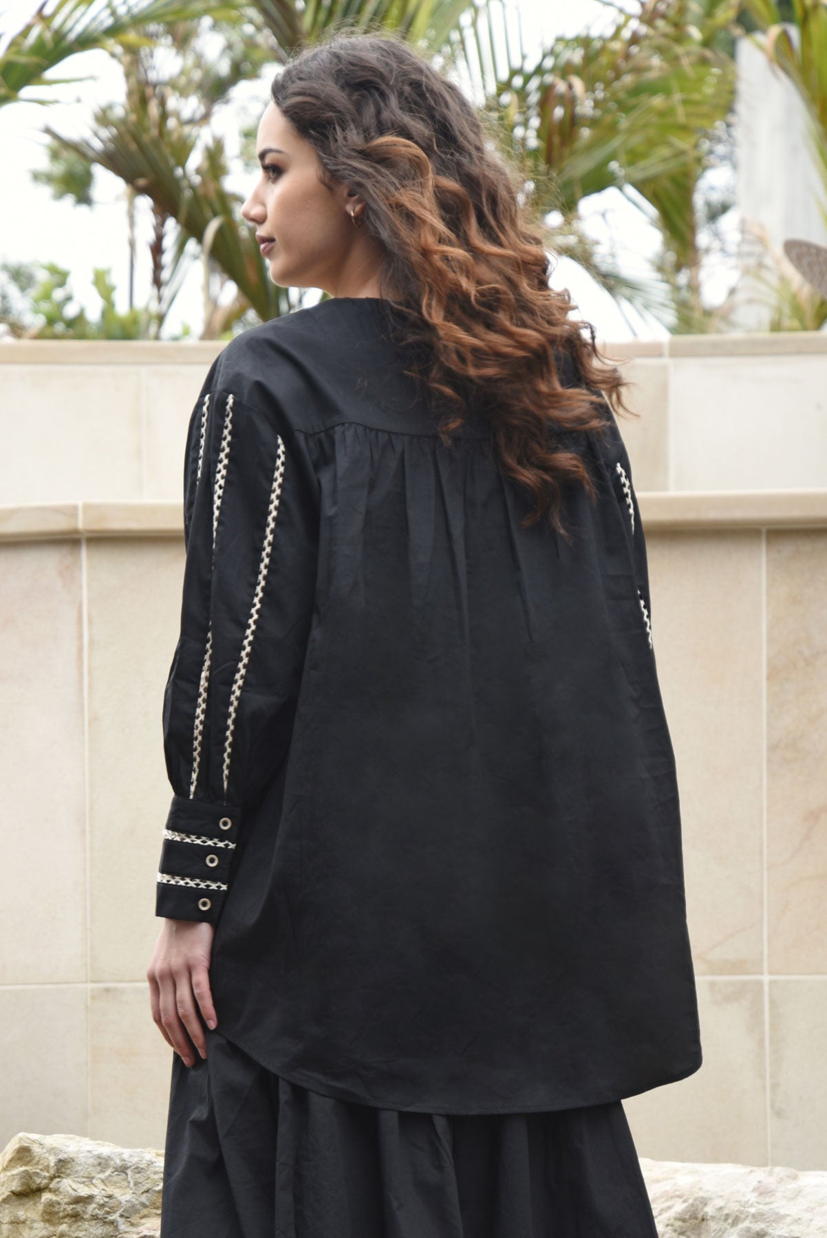 CURATE Stop The Press Shirt - Black - Magpie Style