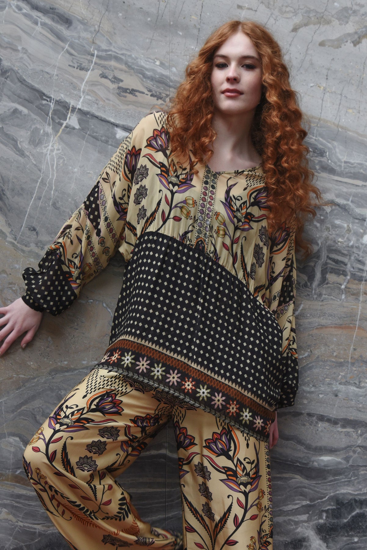 CURATE Fired Up Blouse - Border Spot - Magpie Style