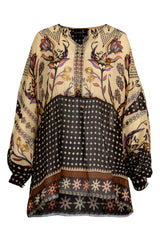 CURATE Fired Up Blouse - Border Spot