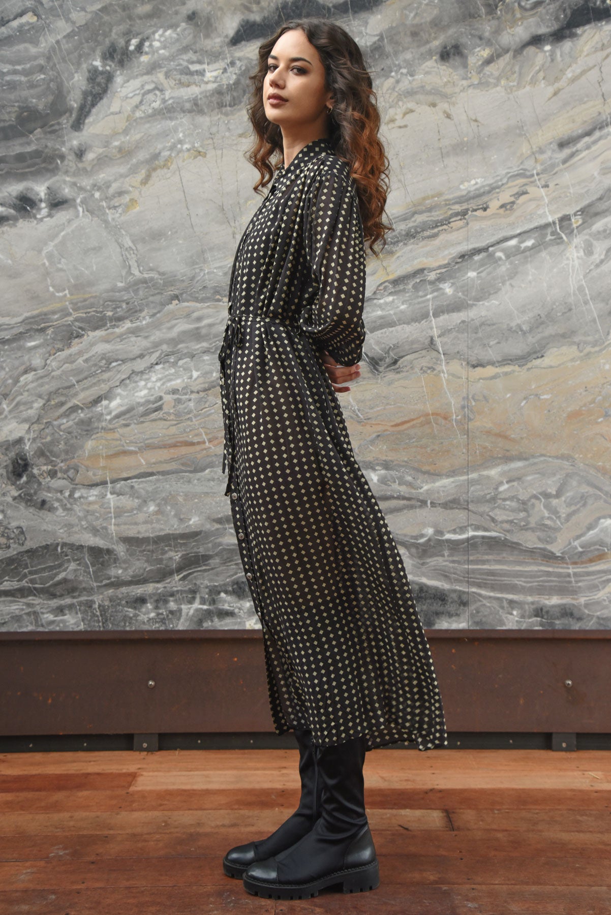 CURATE Night By Night Dress - Spot - Magpie Style