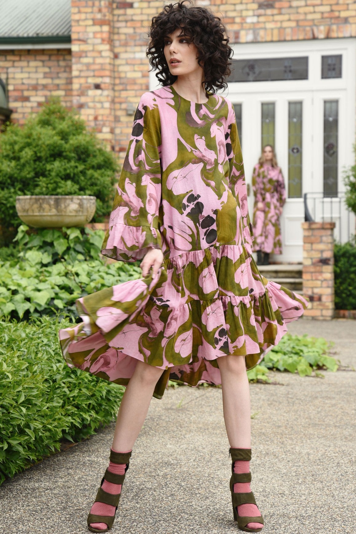 CURATE The One And Only Dress - Pink/Green - Magpie Style