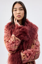 UNREAL FUR Cuvee Rose Coat - Rouge - Magpie Style