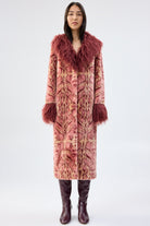 UNREAL FUR Cuvee Rose Coat - Rouge - Magpie Style