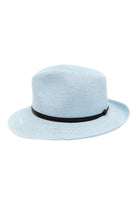 TRAVAUX EN COURS - Borsalino hat leather strap Ciel - Magpie Style