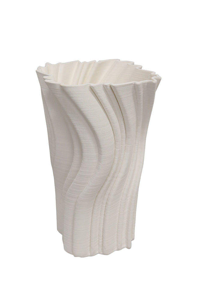 Porcelain Ripple Vase - Magpie Style