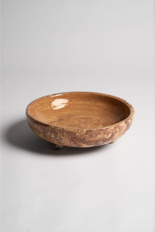 Footed Harvenwood Bowl - Magpie Style