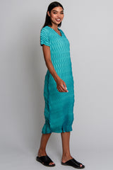 ALQUEMA Lantern Dress - Aqua Teal