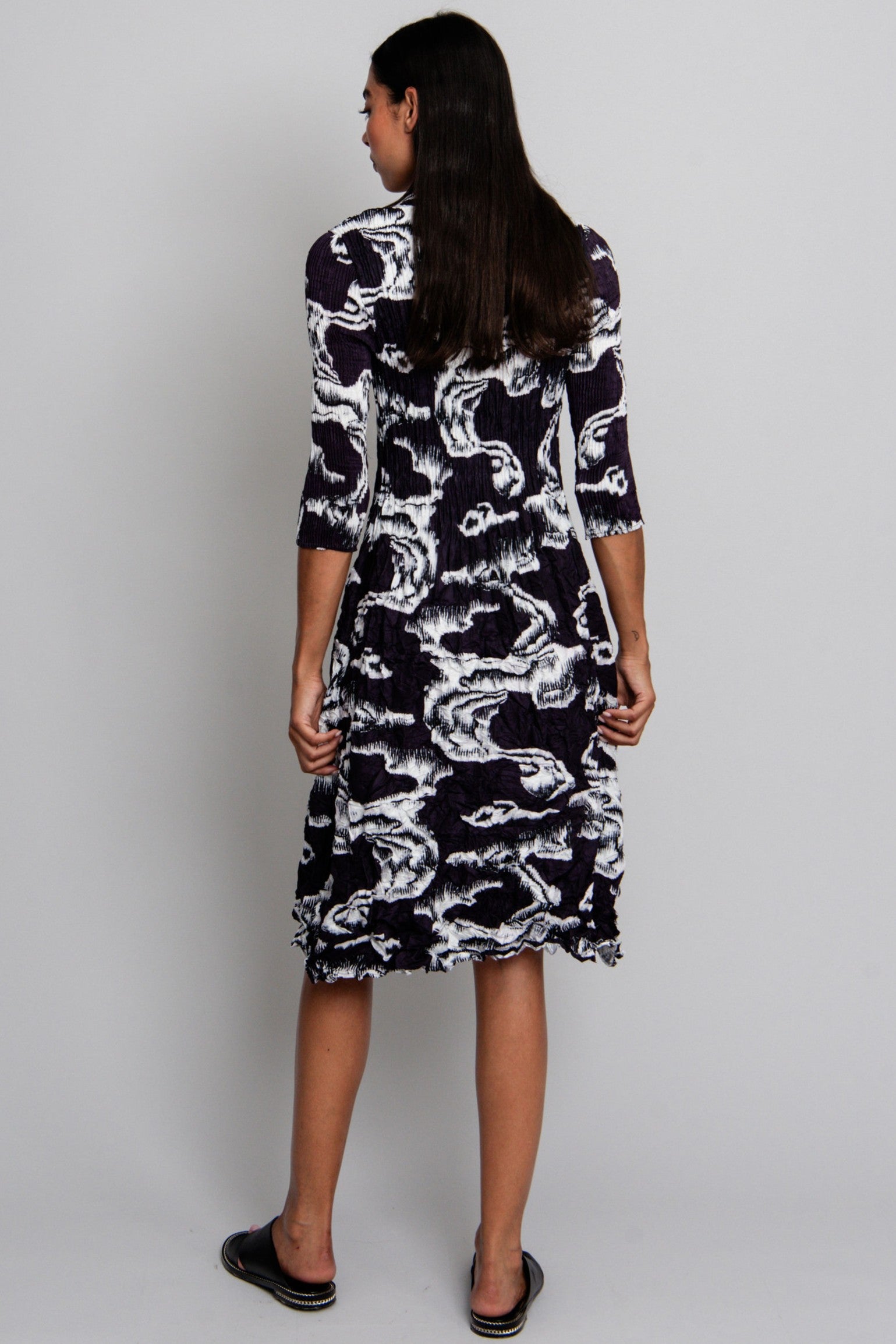 ALQUEMA Nehru Coat Dress - Storm - Magpie Style