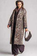 LAUREN VIDAL Pharell Wild Long Leopard Coat