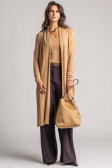 PAULA RYAN Long-line Duster Merino - Camel