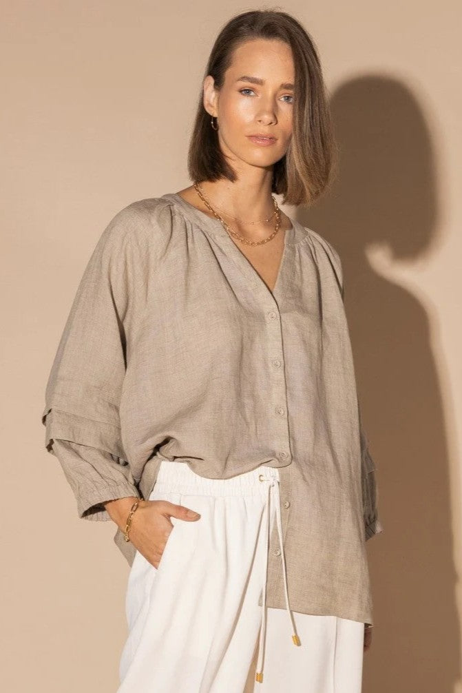 LOUGHLIN Frond Blouse - Natural - Magpie Style