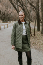 MOKE Daisy Quilt Jacket - Olive - Magpie Style