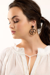 OOH LA LA Kumasi Circle Earrings