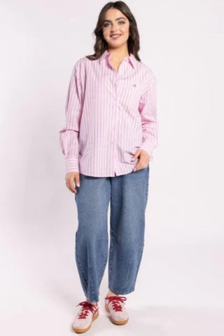 LOUGHLIN The Shirt - Pink Stripe