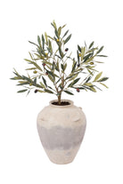 Faux Olive Tree in Stone Pot - Magpie Style