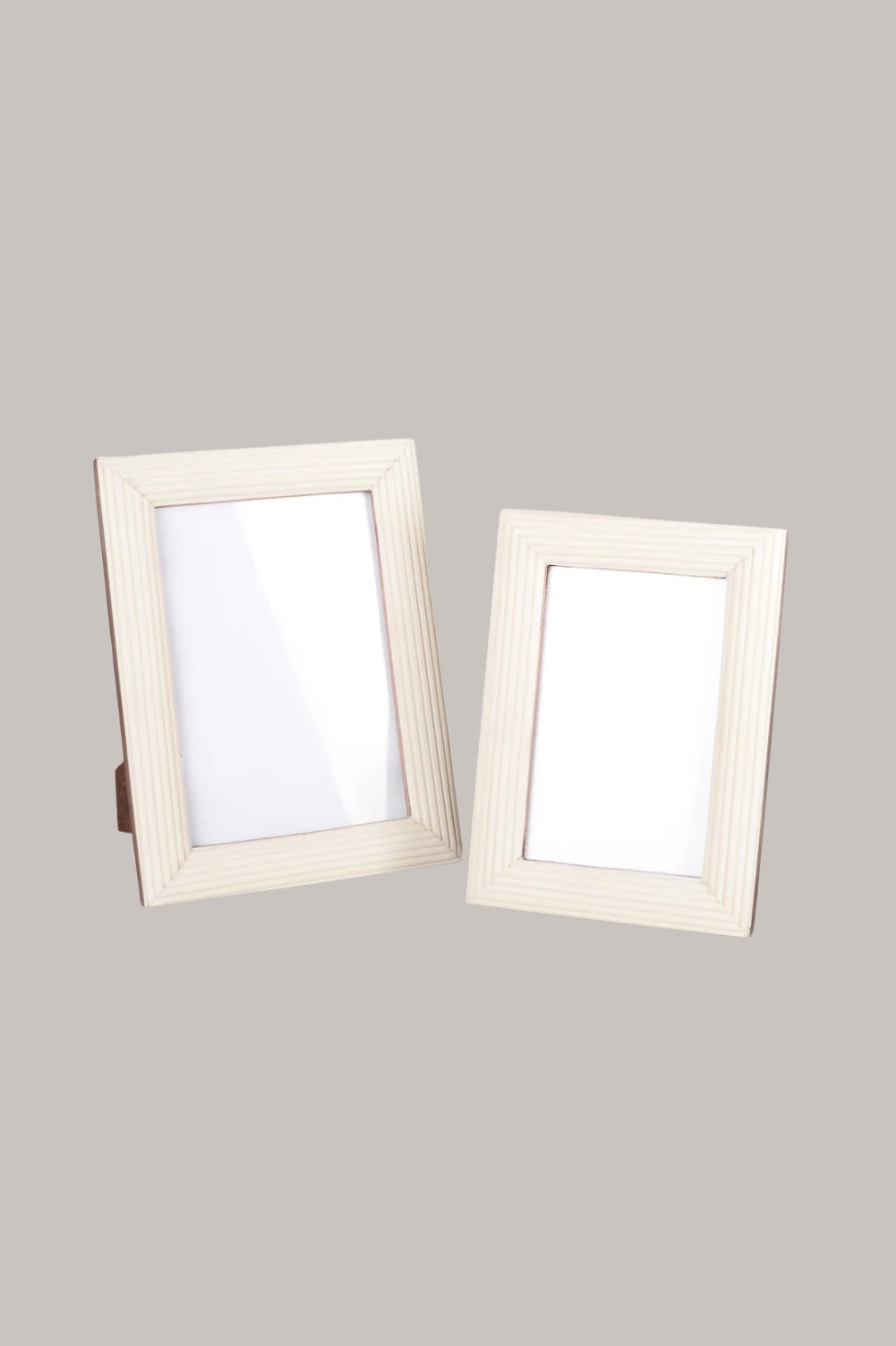 Ribbed Cream Frame 5x7 - Magpie Style