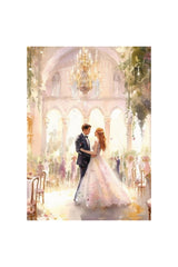 Card - Dancing Bride & Groom