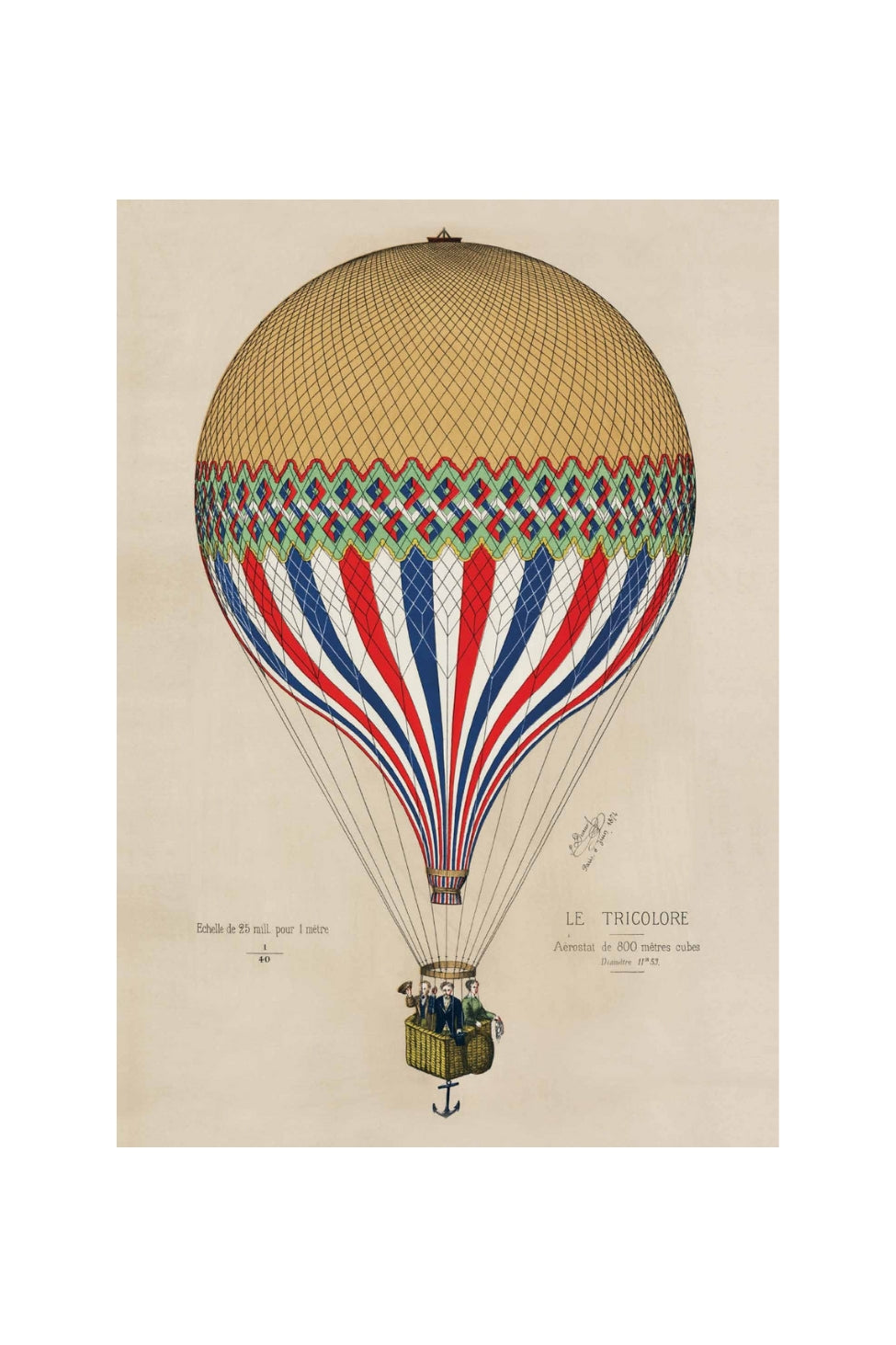 Card - Antique Air Balloon