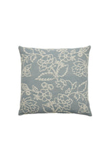 Blue Botanical Embroidered Cushion