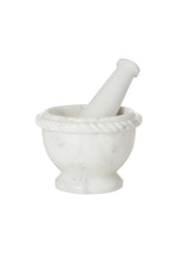 Marble Mortar Pestle - White