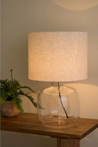 Lumiere Glass & Linen Lamp - Magpie Style