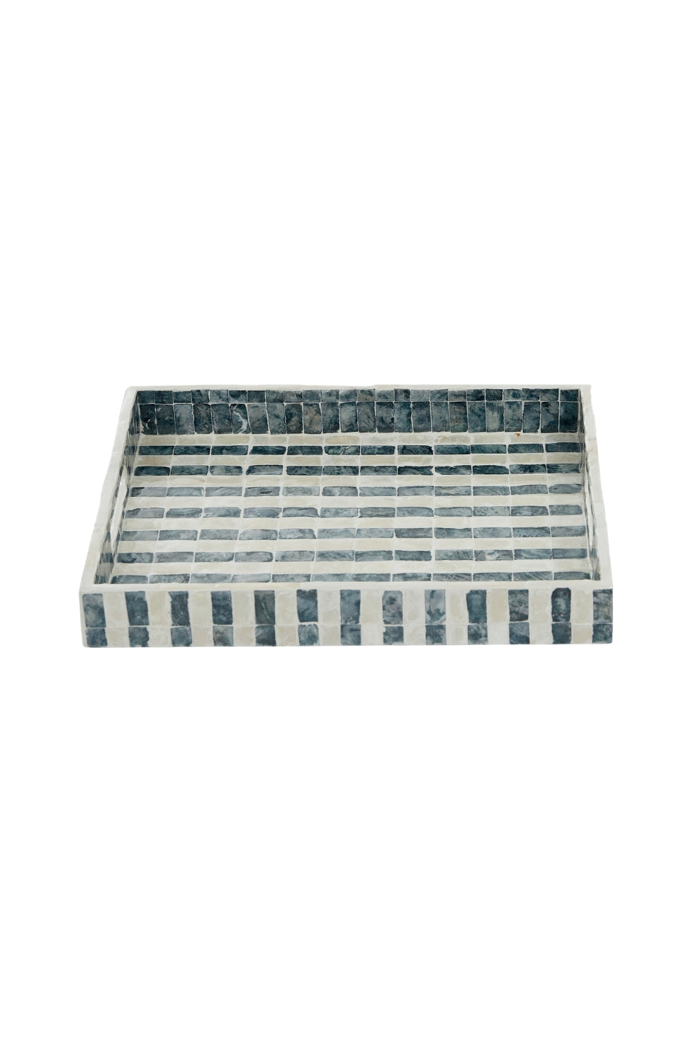 Indigo Mosaic Tray – Small