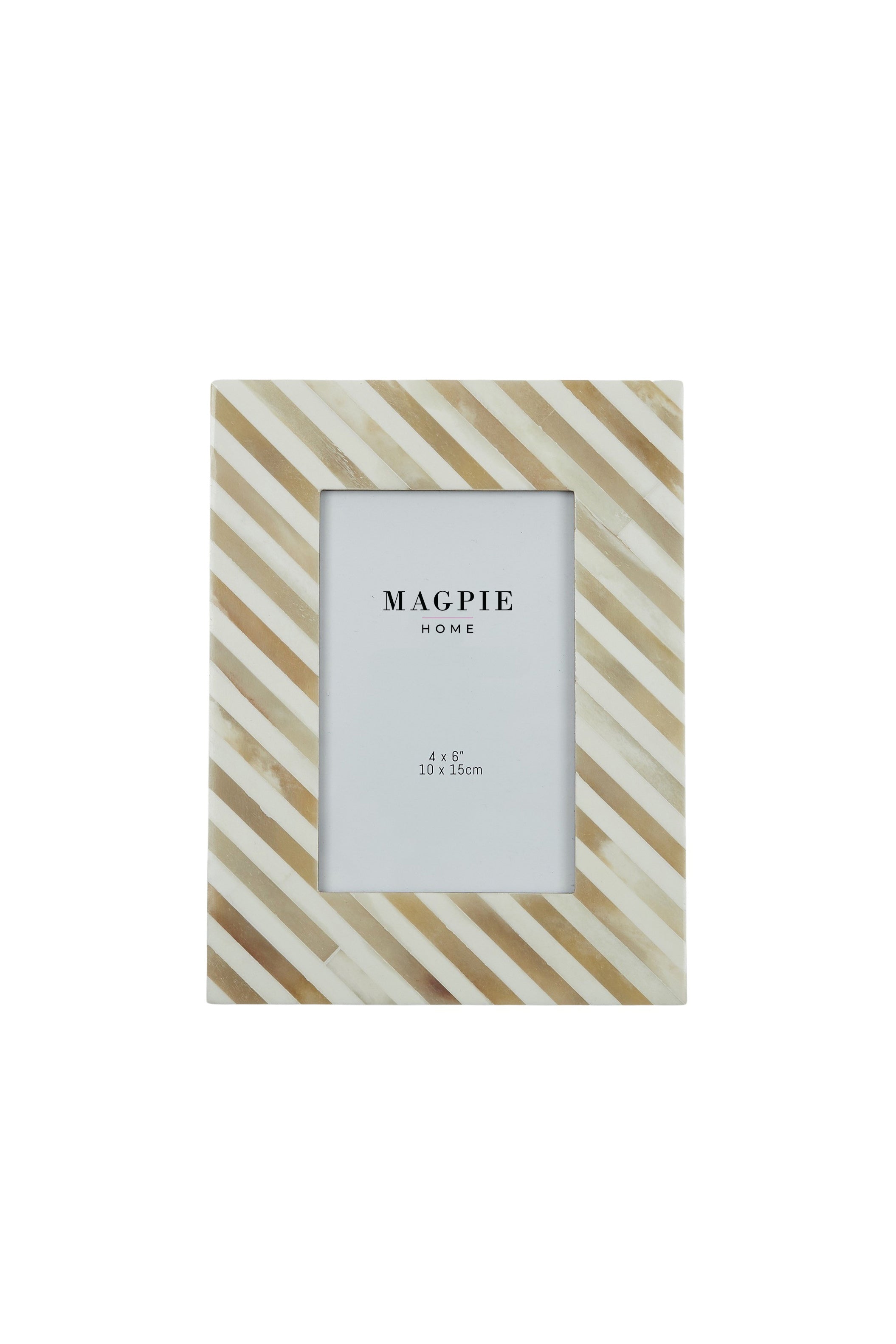 Sth Hampton Frame 4x6 Diagonal Stripes - Magpie Style