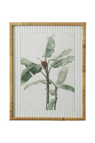 Striped Botanical Palm Study A - Magpie Style