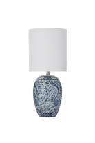 Bai Lai Navy Ceramic Lamp - Magpie Style