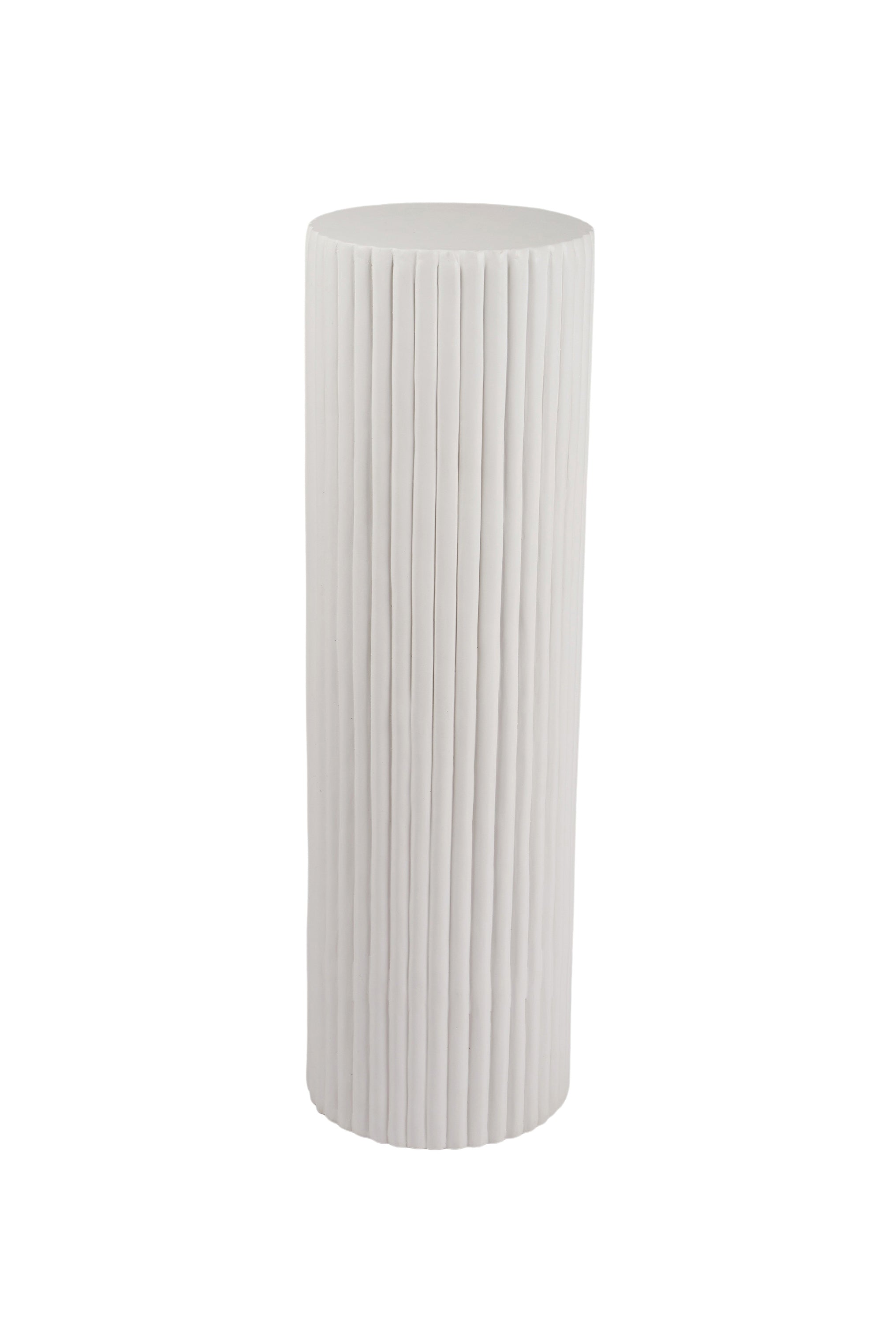 Fluted White Plinth XLge - Magpie Style