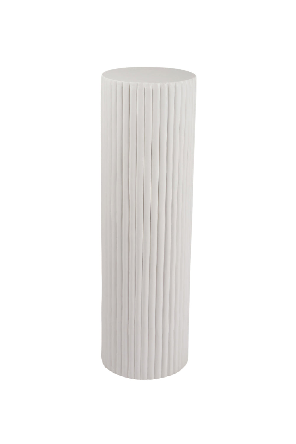 Fluted White Plinth XLge