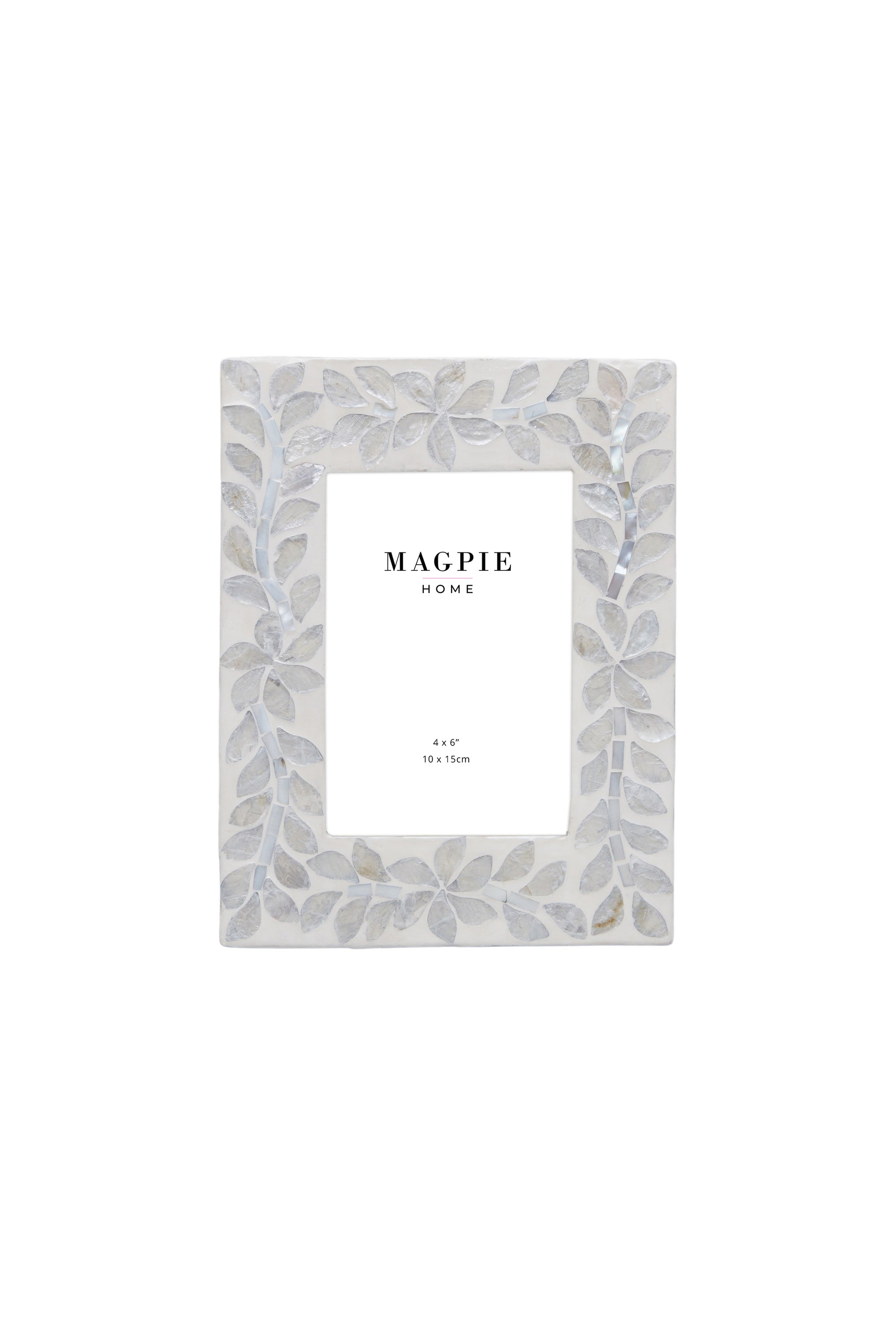 Catalina Capiz Shell Inlay Frame 4x6 - Magpie Style