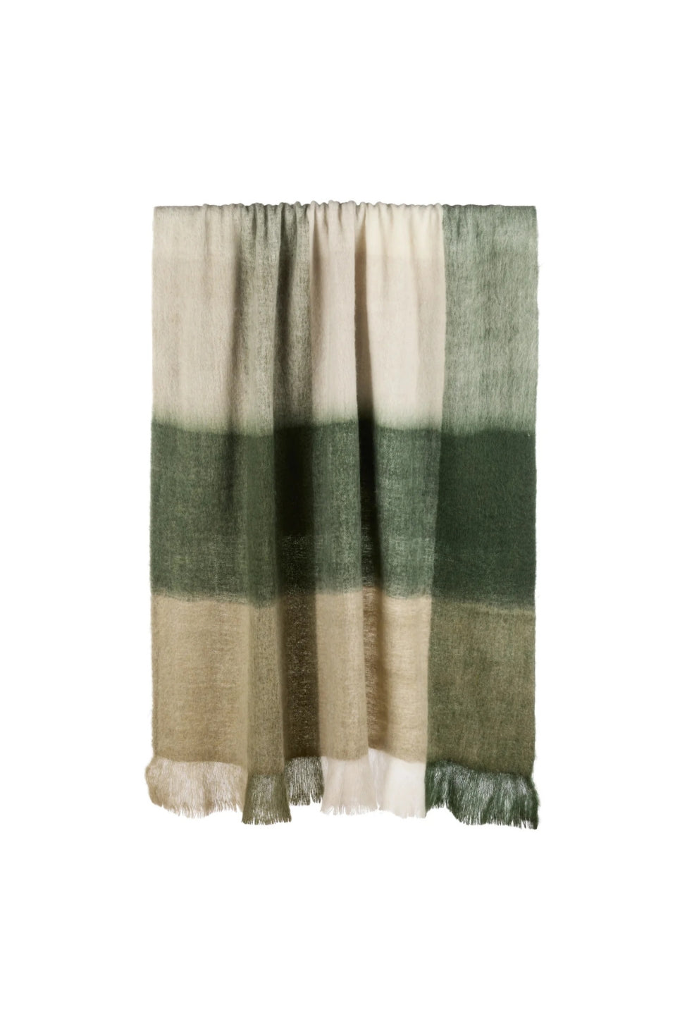 Olive Stripe Woven Throw - Magpie Style