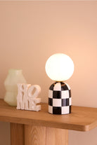 Checkered Table Lamp - Magpie Style