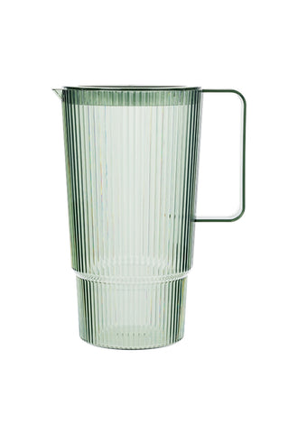 Ribbed Green Drinks Pitcher