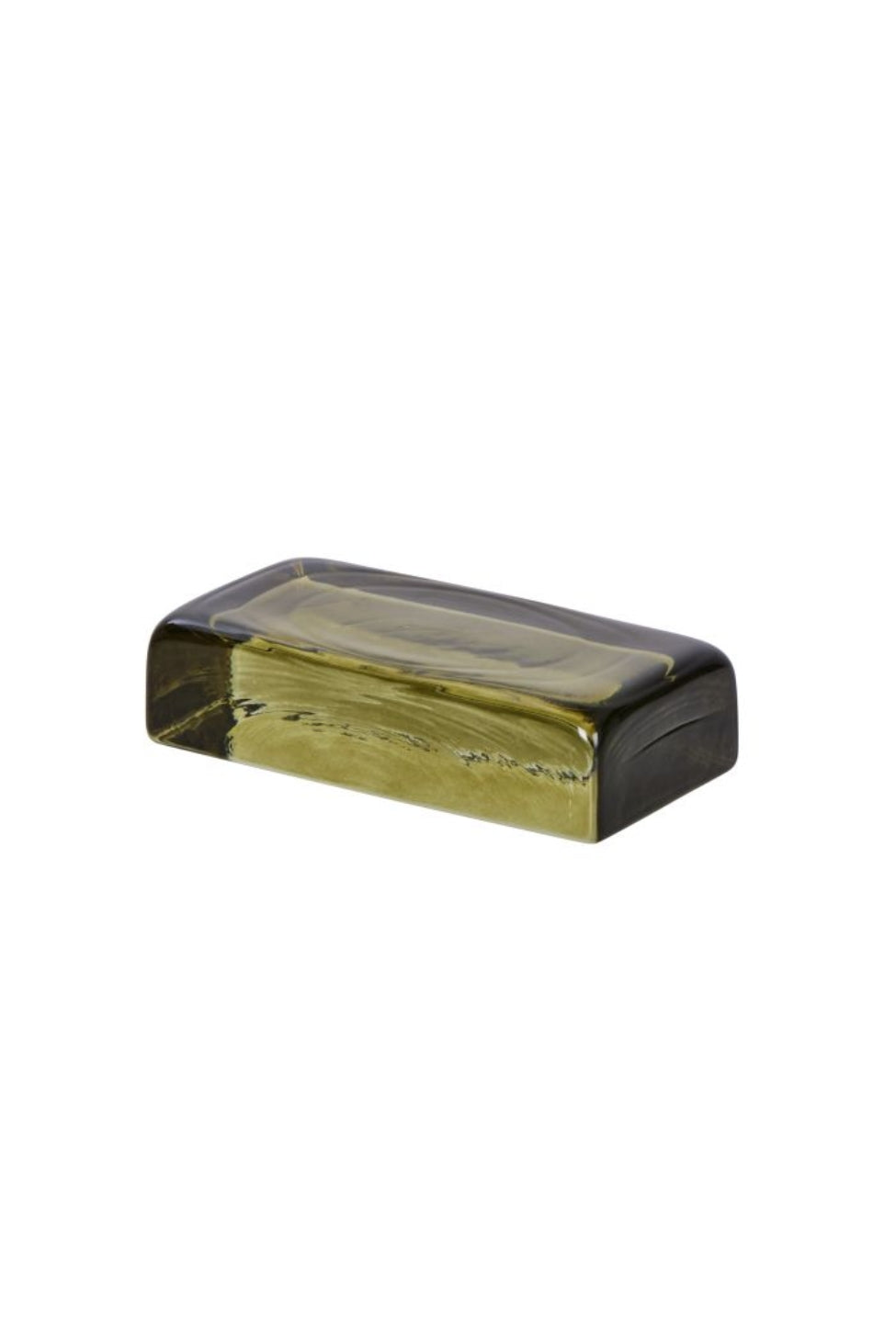 Olive Glass Table Accent - Magpie Style