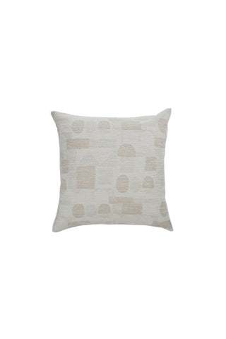 Lithos Cushion - Stone/ Ivory