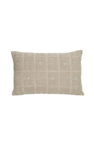 Sandstone Check Lumbar Cushion - Magpie Style