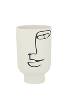 Paros Ceramic Vase - White/Black - Magpie Style