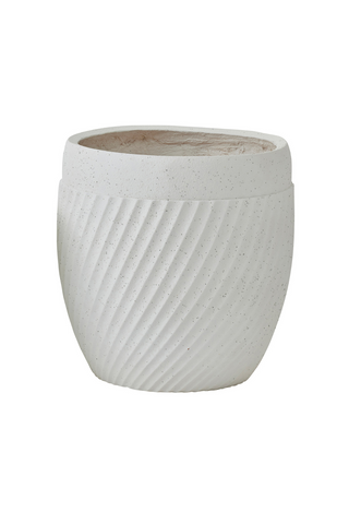 Large Coli Composite Pot - White