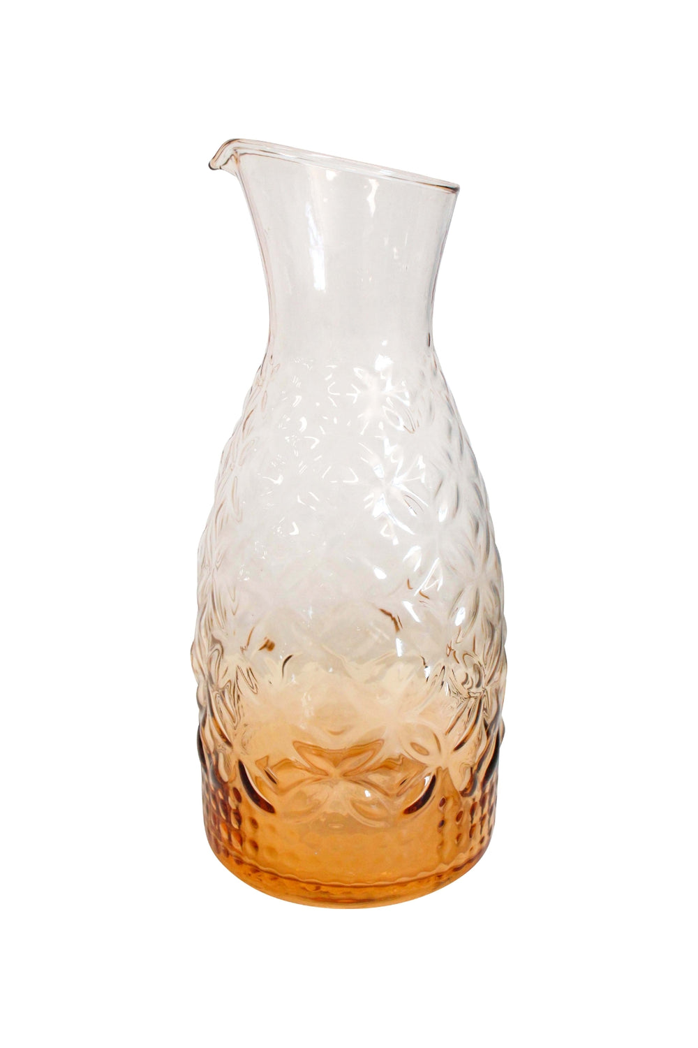 Sorrento Peach Glass Decanter Jug