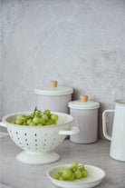 Farmhouse Colander - White Enamel - Magpie Style